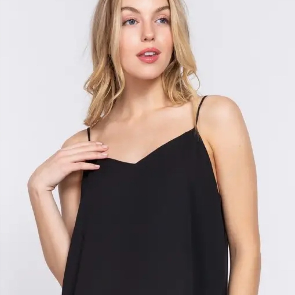 Active USA Black Camisole Top